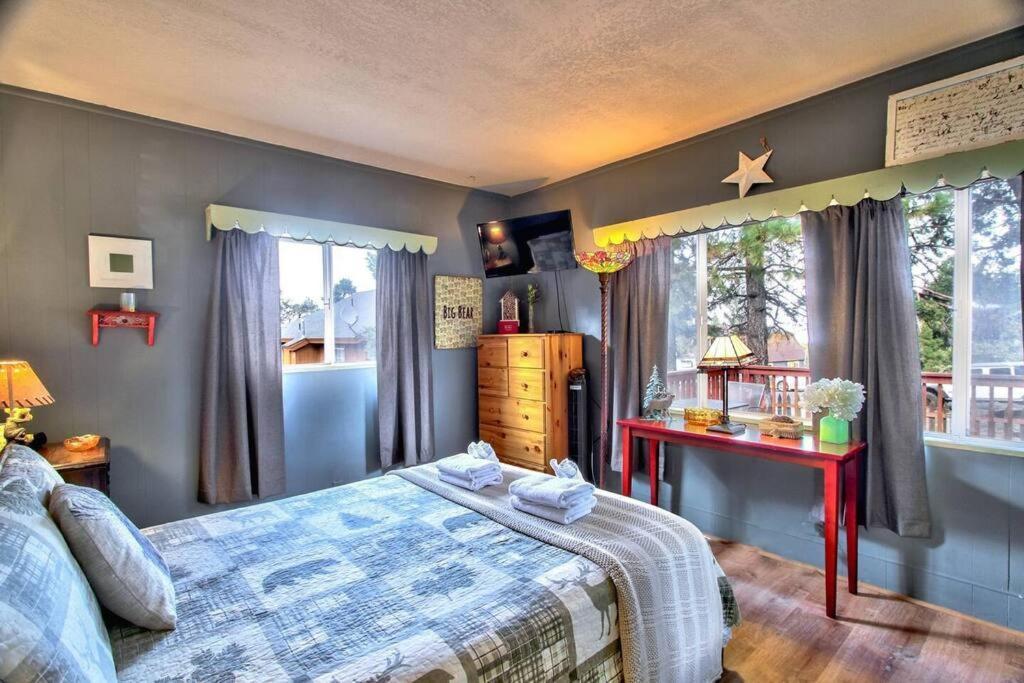 Вилла Los Osos Cozy Cabin With Private Spa And Bbq Биг Бэар Лейк Экстерьер фото