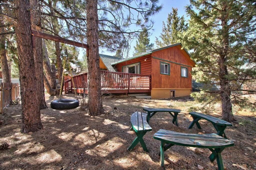 Вилла Los Osos Cozy Cabin With Private Spa And Bbq Биг Бэар Лейк Экстерьер фото